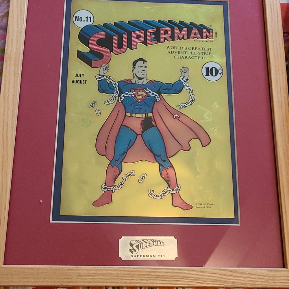 Framed CHROMART Superman cover art 1994 - Picture 3 of 6